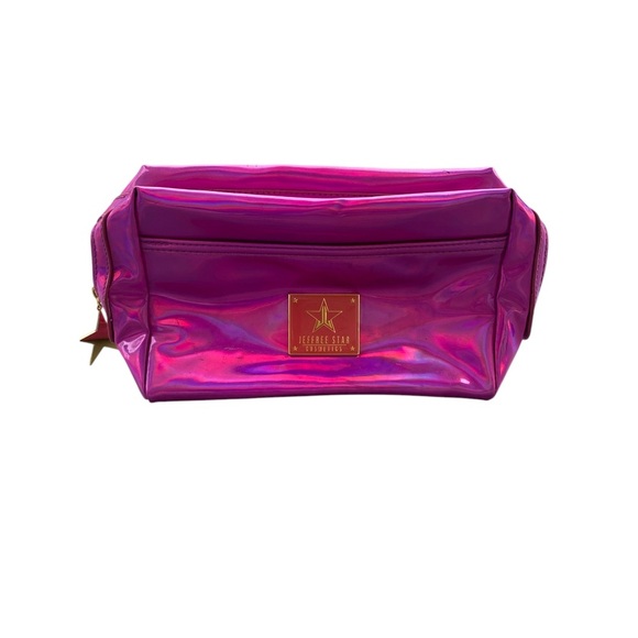 Jeffrey Campbell Pink Cosmetic Bag with Gold Zipper - Picture 1 of 4